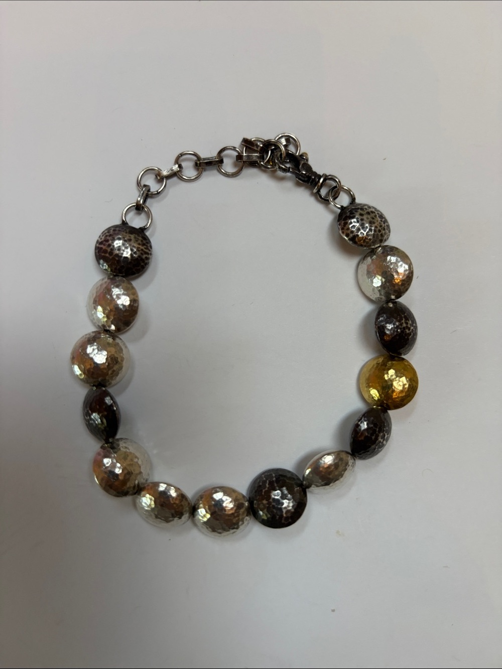 Gurhan Beaded Bracelet in Silver and Gold.